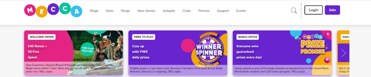 Mecca Bingo Offers